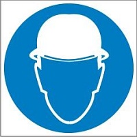 Работать в защитной каске